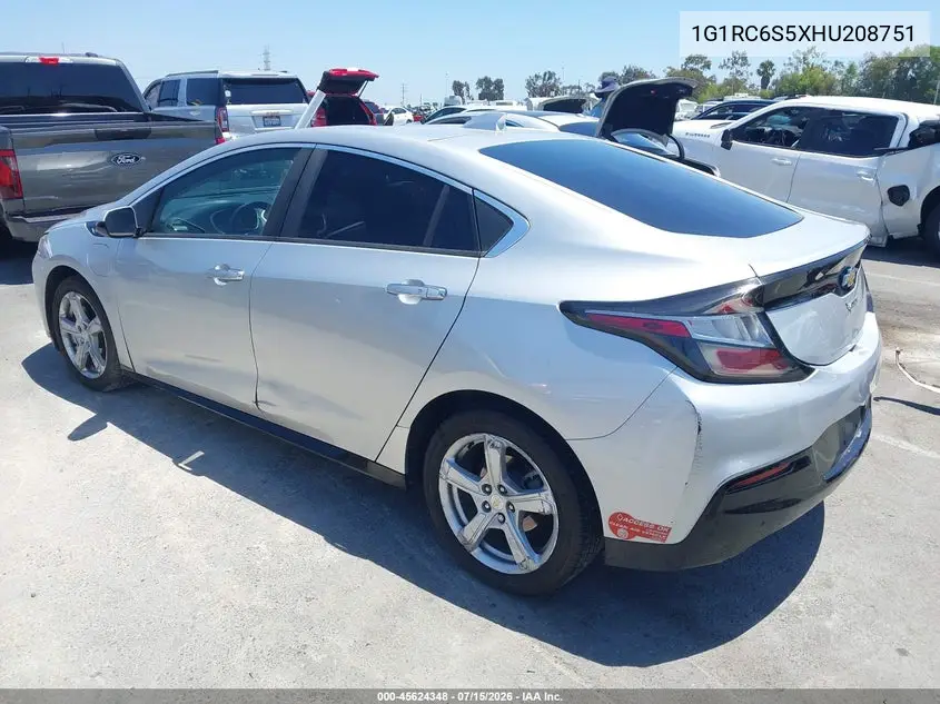2017 Chevrolet Volt Lt VIN: 1G1RC6S5XHU208751 Lot: 45624348