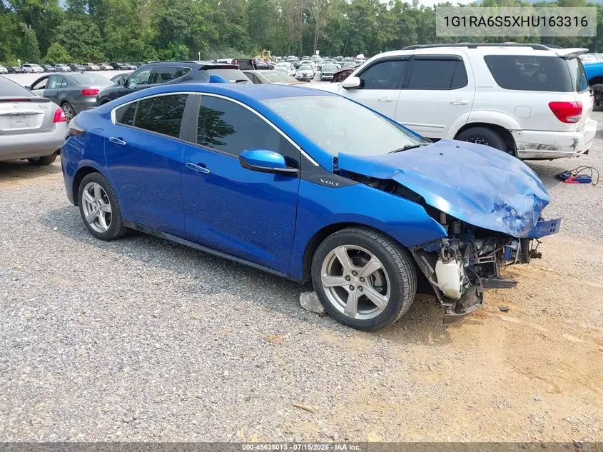 2017 Chevrolet Volt Lt VIN: 1G1RA6S5XHU163316 Lot: 45635013