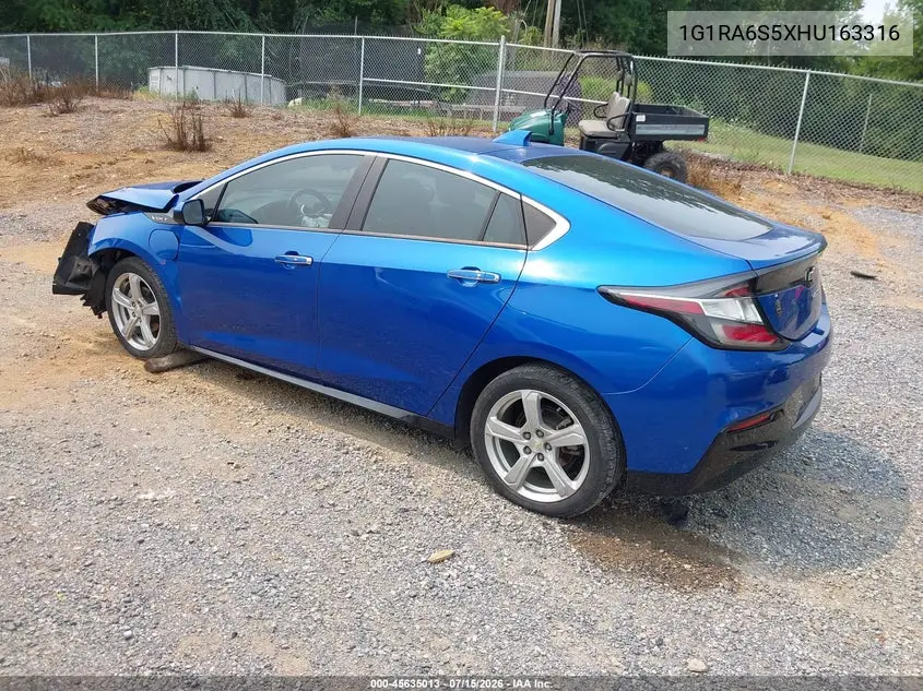 2017 Chevrolet Volt Lt VIN: 1G1RA6S5XHU163316 Lot: 45635013