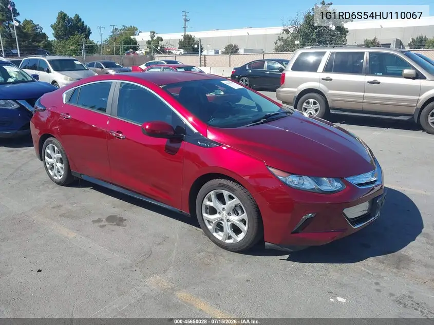 2017 Chevrolet Volt Premier VIN: 1G1RD6S54HU110067 Lot: 45650028