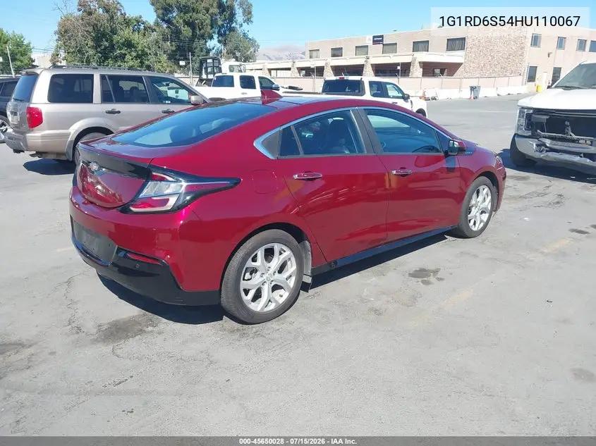 2017 Chevrolet Volt Premier VIN: 1G1RD6S54HU110067 Lot: 45650028