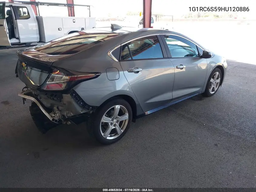 2017 Chevrolet Volt Lt VIN: 1G1RC6S59HU120886 Lot: 45652034