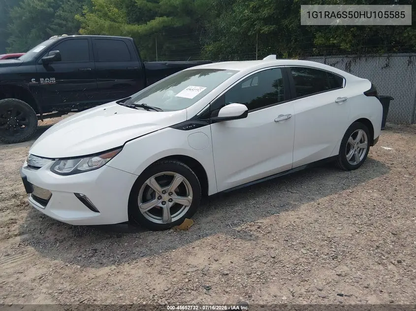 2017 Chevrolet Volt Lt VIN: 1G1RA6S50HU105585 Lot: 45652732