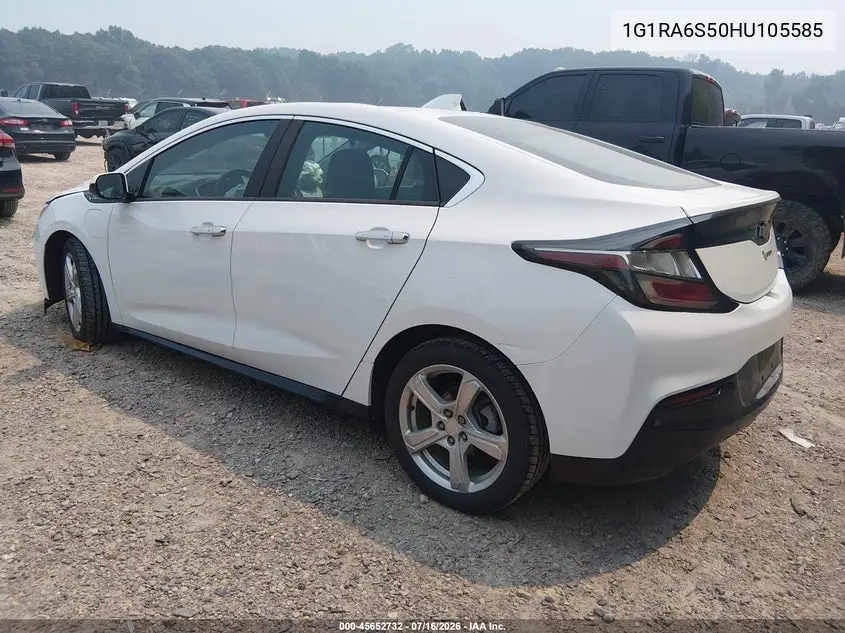 2017 Chevrolet Volt Lt VIN: 1G1RA6S50HU105585 Lot: 45652732
