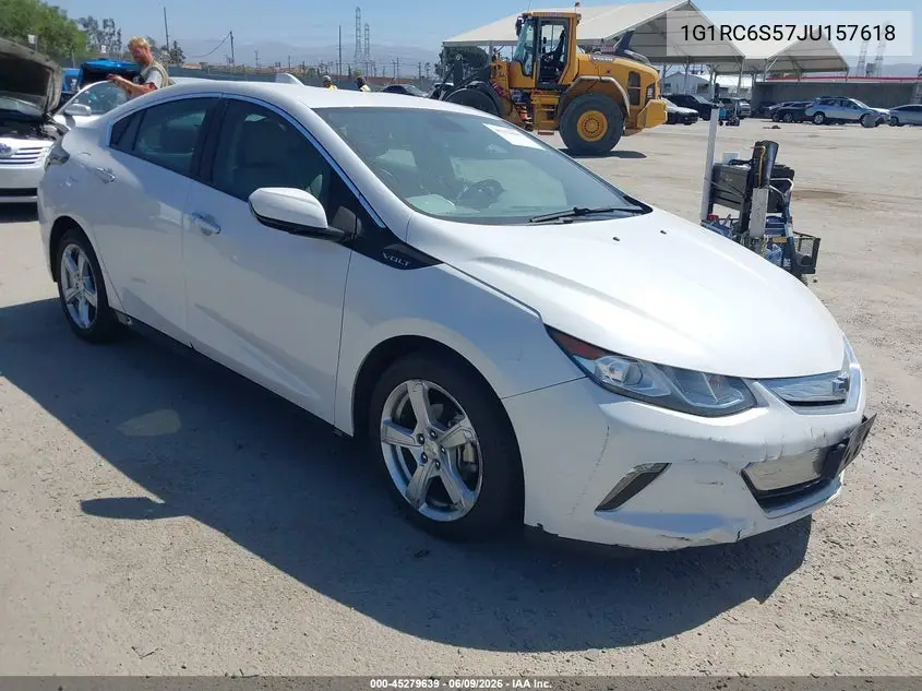 2018 Chevrolet Volt Lt VIN: 1G1RC6S57JU157618 Lot: 45279639