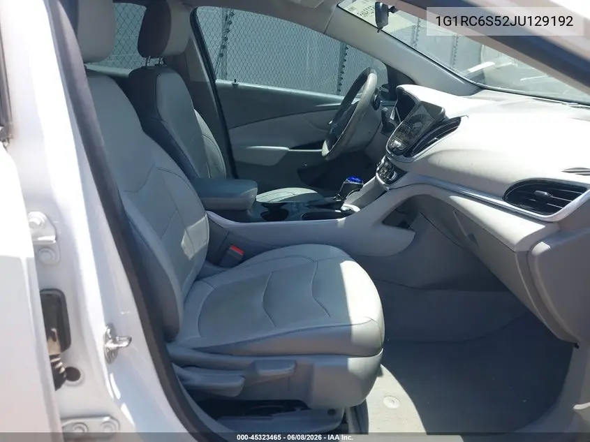 2018 Chevrolet Volt Lt VIN: 1G1RC6S52JU129192 Lot: 45323465