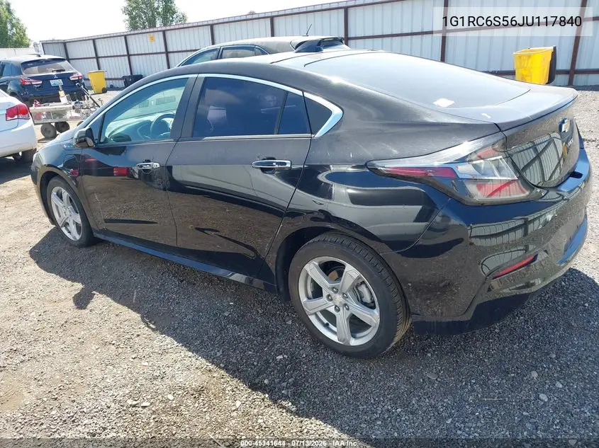 2018 Chevrolet Volt Lt VIN: 1G1RC6S56JU117840 Lot: 45341644