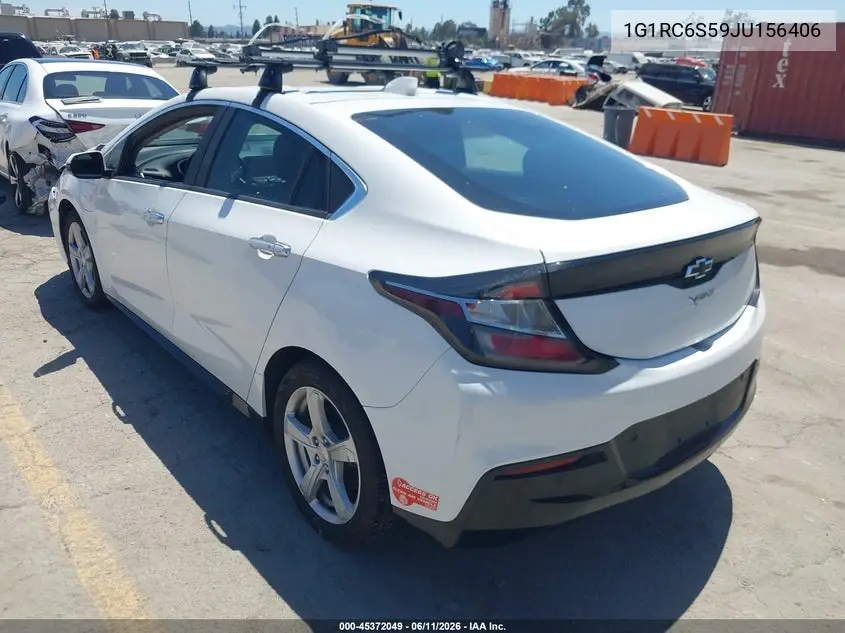 2018 Chevrolet Volt Lt VIN: 1G1RC6S59JU156406 Lot: 45372049