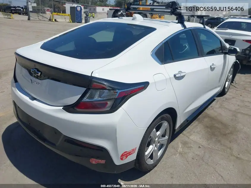 2018 Chevrolet Volt Lt VIN: 1G1RC6S59JU156406 Lot: 45372049