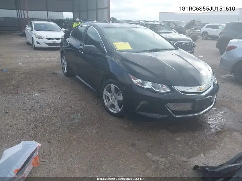 2018 Chevrolet Volt Lt VIN: 1G1RC6S55JU151610 Lot: 45389091