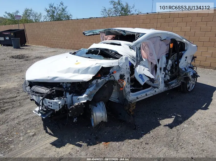 2018 Chevrolet Volt Lt VIN: 1G1RC6S53JU134112 Lot: 45408221