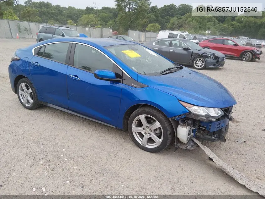 2018 Chevrolet Volt Lt VIN: 1G1RA6S57JU152540 Lot: 45414412