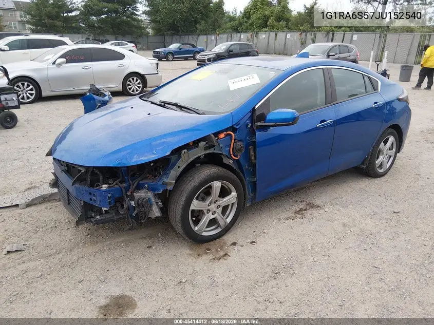 2018 Chevrolet Volt Lt VIN: 1G1RA6S57JU152540 Lot: 45414412