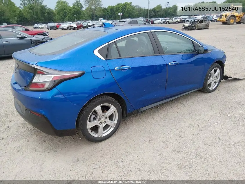 2018 Chevrolet Volt Lt VIN: 1G1RA6S57JU152540 Lot: 45414412