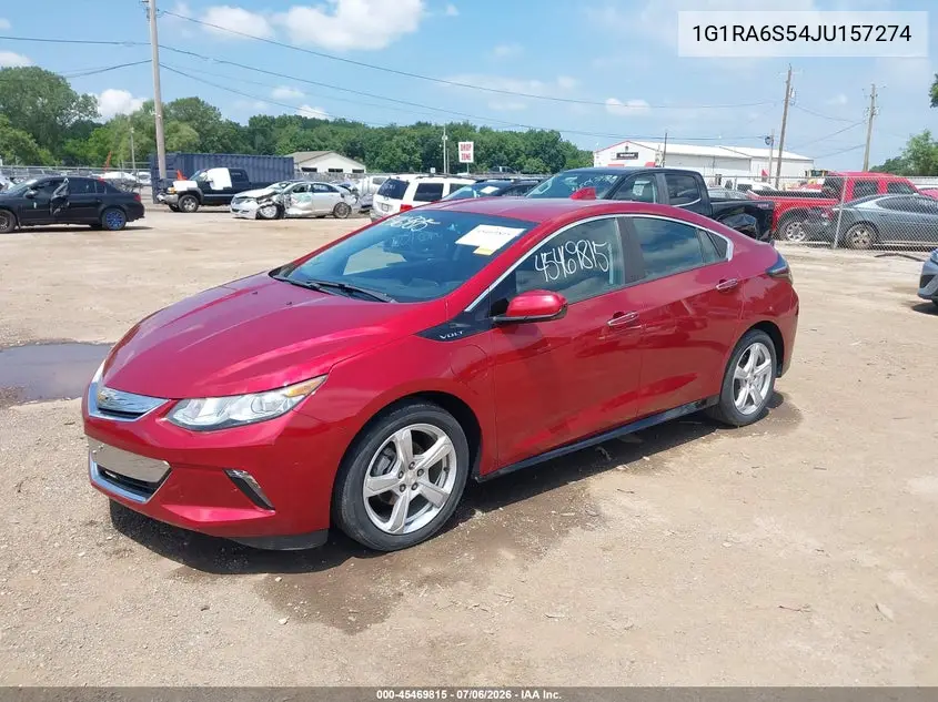2018 Chevrolet Volt Lt VIN: 1G1RA6S54JU157274 Lot: 45469815
