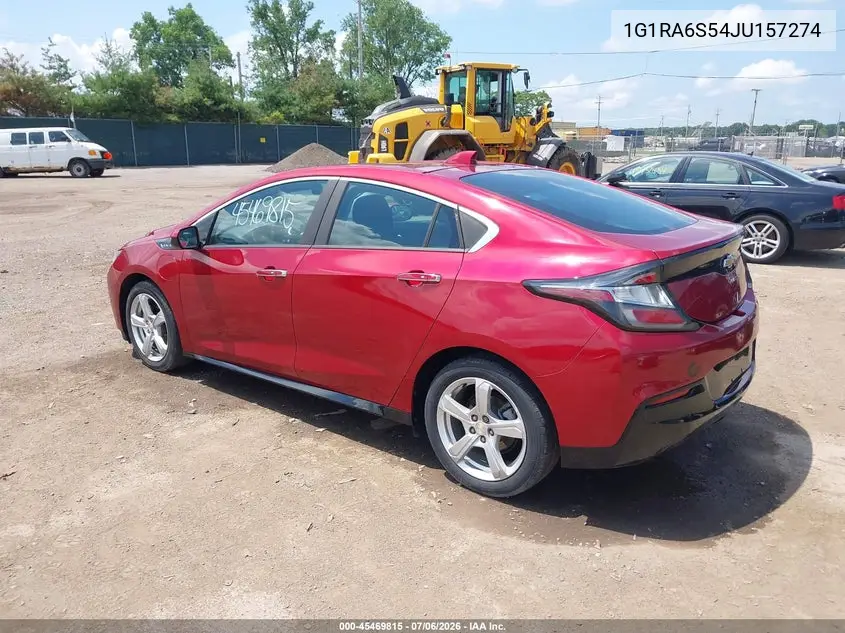 2018 Chevrolet Volt Lt VIN: 1G1RA6S54JU157274 Lot: 45469815
