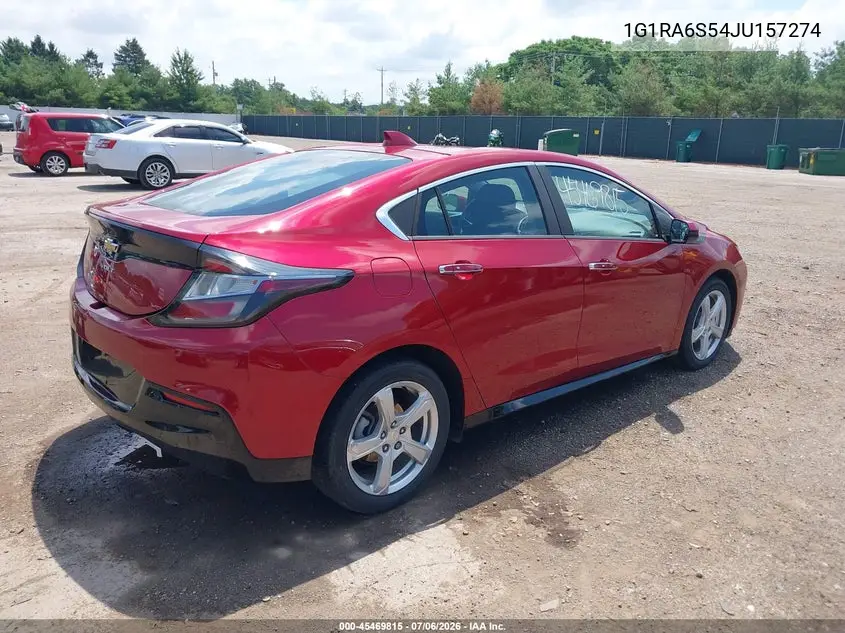2018 Chevrolet Volt Lt VIN: 1G1RA6S54JU157274 Lot: 45469815