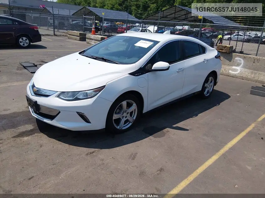 2018 Chevrolet Volt Lt VIN: 1G1RC6S57JU148045 Lot: 45489477
