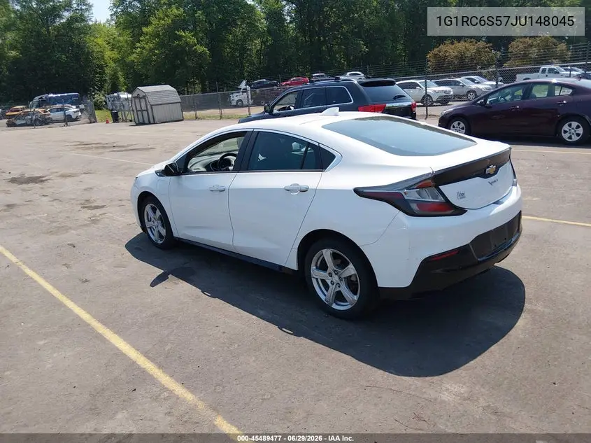 2018 Chevrolet Volt Lt VIN: 1G1RC6S57JU148045 Lot: 45489477