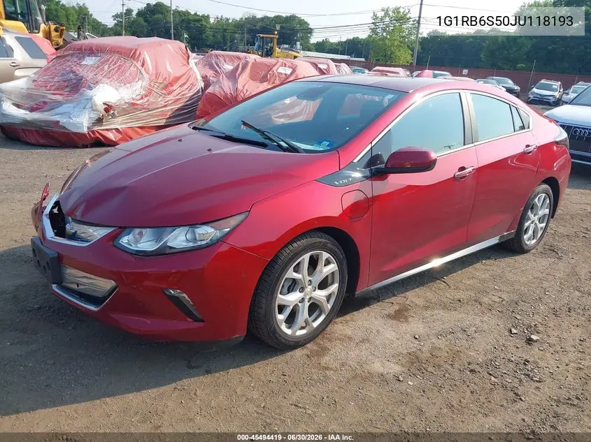 2018 Chevrolet Volt Premier VIN: 1G1RB6S50JU118193 Lot: 45494419