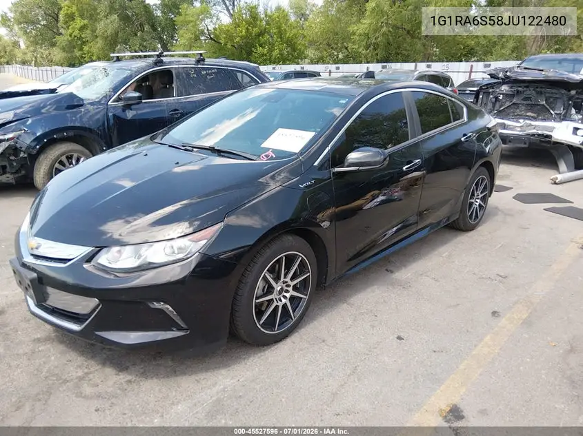 2018 Chevrolet Volt Lt VIN: 1G1RA6S58JU122480 Lot: 45527596