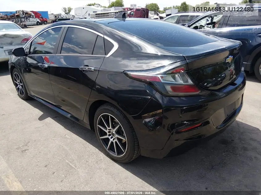 2018 Chevrolet Volt Lt VIN: 1G1RA6S58JU122480 Lot: 45527596