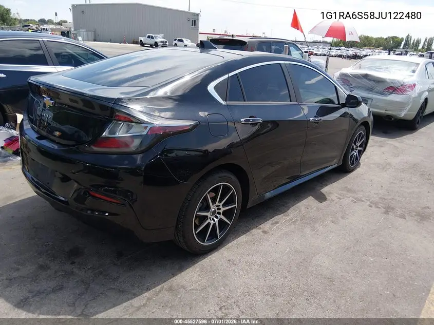 2018 Chevrolet Volt Lt VIN: 1G1RA6S58JU122480 Lot: 45527596