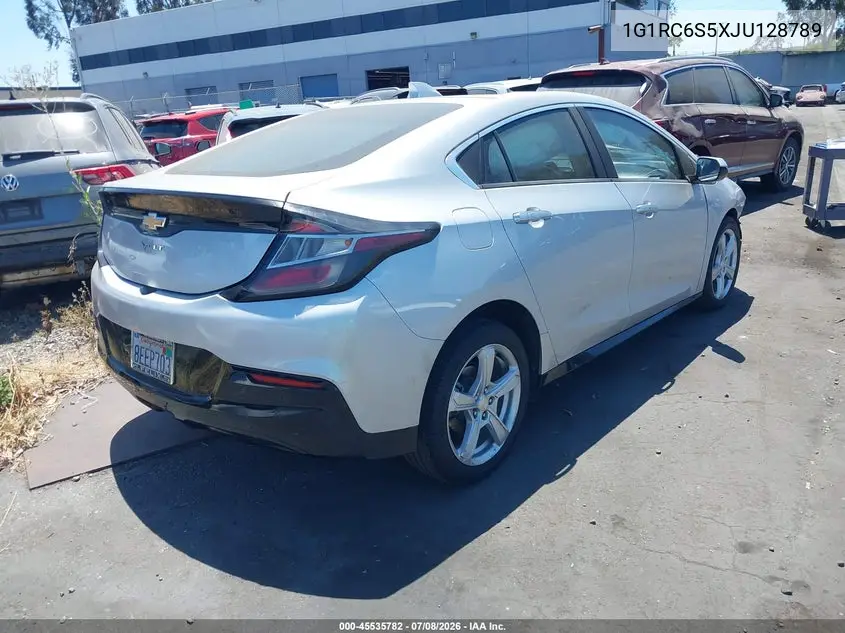 2018 Chevrolet Volt Lt VIN: 1G1RC6S5XJU128789 Lot: 45535782