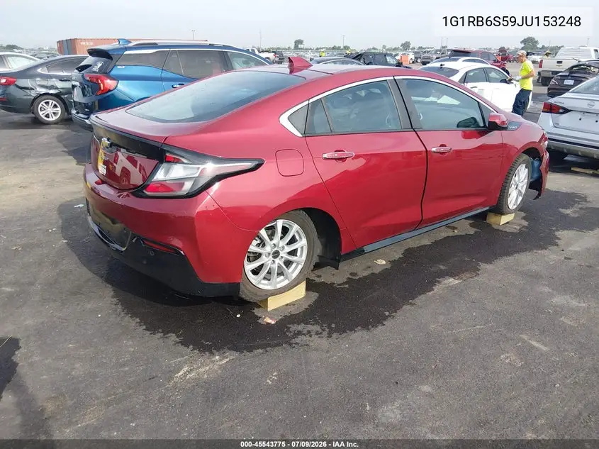 2018 Chevrolet Volt Premier VIN: 1G1RB6S59JU153248 Lot: 45543775