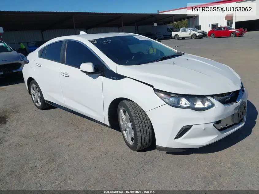 2018 Chevrolet Volt Lt VIN: 1G1RC6S5XJU153062 Lot: 45591136