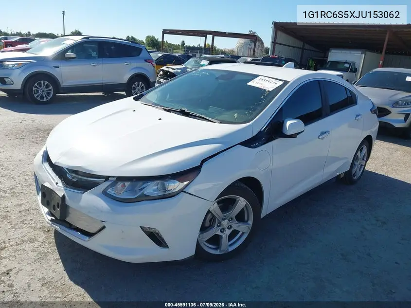 2018 Chevrolet Volt Lt VIN: 1G1RC6S5XJU153062 Lot: 45591136