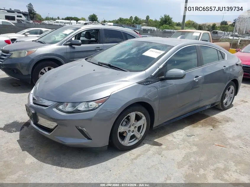 2018 Chevrolet Volt Lt VIN: 1G1RC6S57JU139734 Lot: 45614660