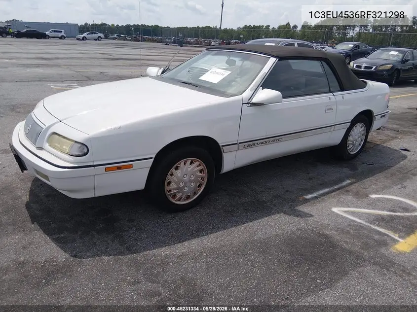 1994 Chrysler Lebaron Gtc/Lx VIN: 1C3EU4536RF321298 Lot: 45231334