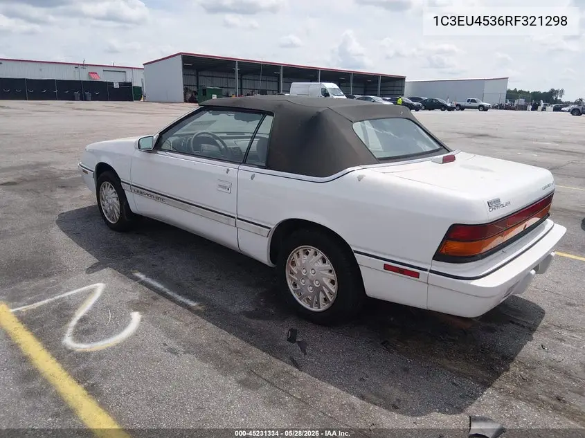 1994 Chrysler Lebaron Gtc/Lx VIN: 1C3EU4536RF321298 Lot: 45231334