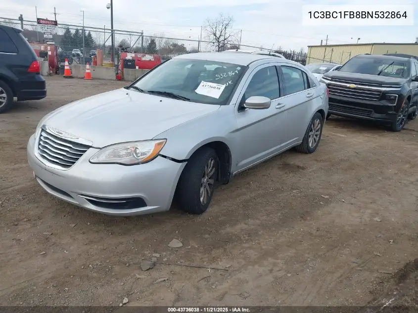 1C3BC1FB8BN532864 2011 Chrysler 200 Touring