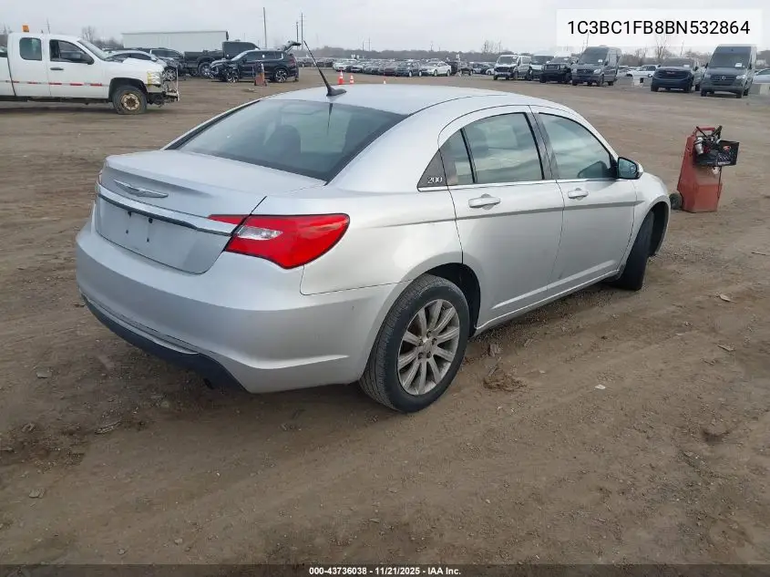 1C3BC1FB8BN532864 2011 Chrysler 200 Touring