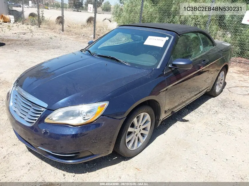 2011 Chrysler 200 Touring VIN: 1C3BC2EB4BN530231 Lot: 45343098