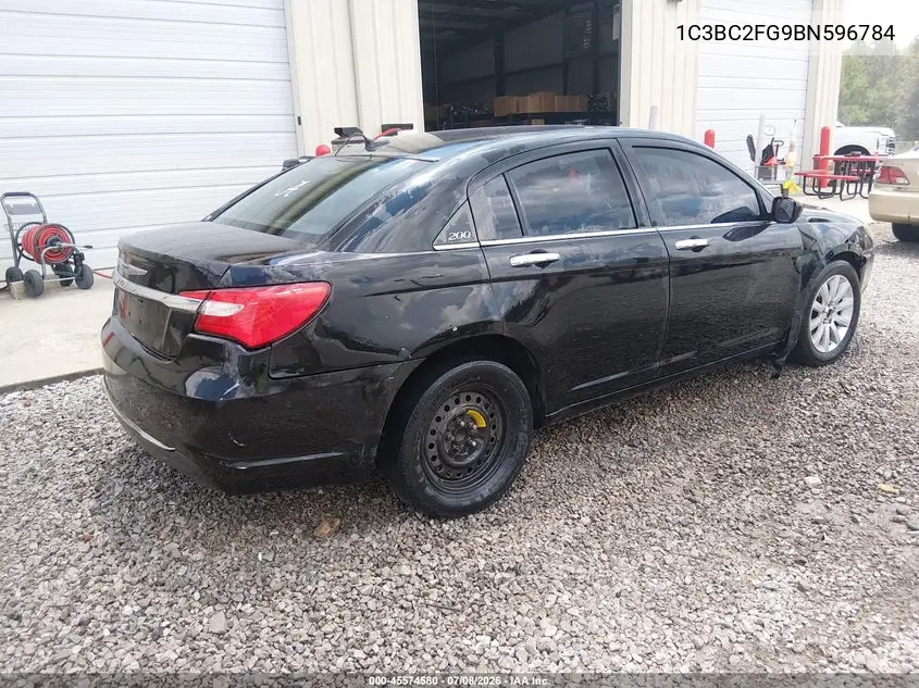2011 Chrysler 200 Limited VIN: 1C3BC2FG9BN596784 Lot: 45574580