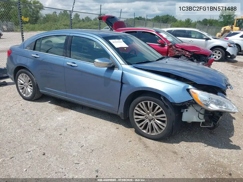 2011 Chrysler 200 Limited VIN: 1C3BC2FG1BN571488 Lot: 45599969