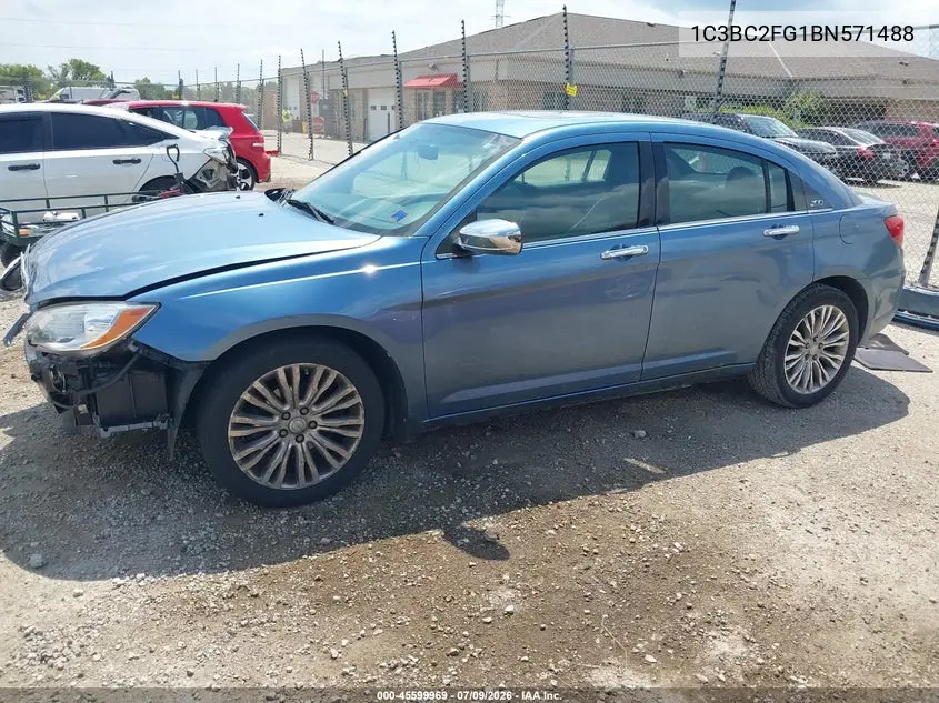 2011 Chrysler 200 Limited VIN: 1C3BC2FG1BN571488 Lot: 45599969