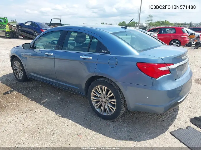 2011 Chrysler 200 Limited VIN: 1C3BC2FG1BN571488 Lot: 45599969