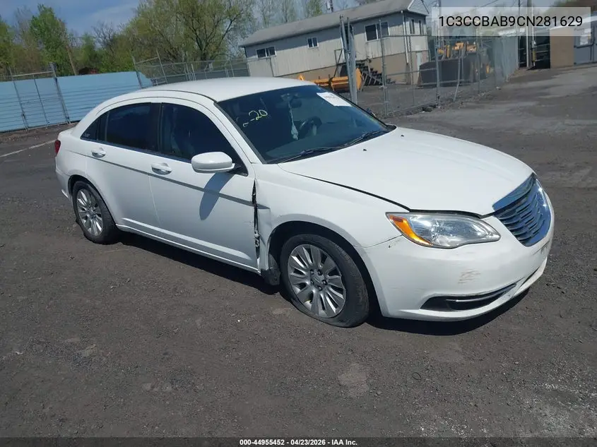 1C3CCBAB9CN281629 2012 Chrysler 200 Lx