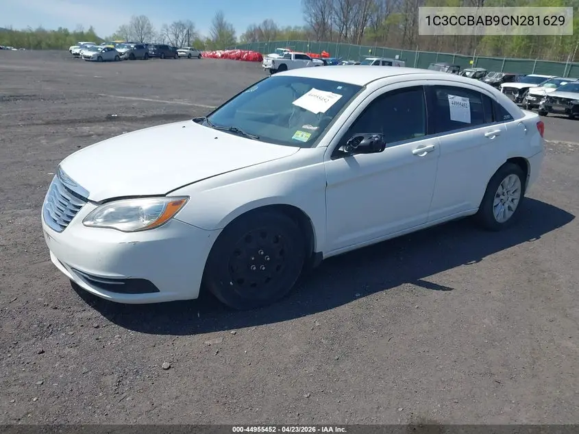 1C3CCBAB9CN281629 2012 Chrysler 200 Lx