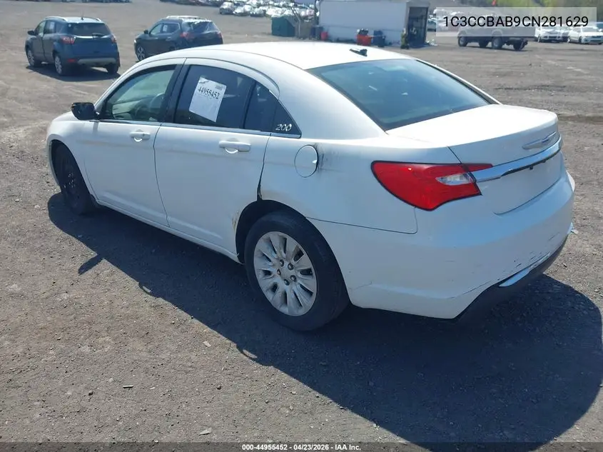 1C3CCBAB9CN281629 2012 Chrysler 200 Lx