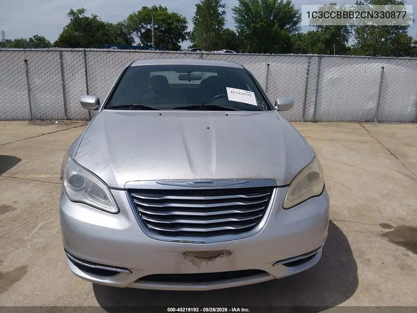 2012 Chrysler 200 Touring VIN: 1C3CCBBB2CN330877 Lot: 45219192