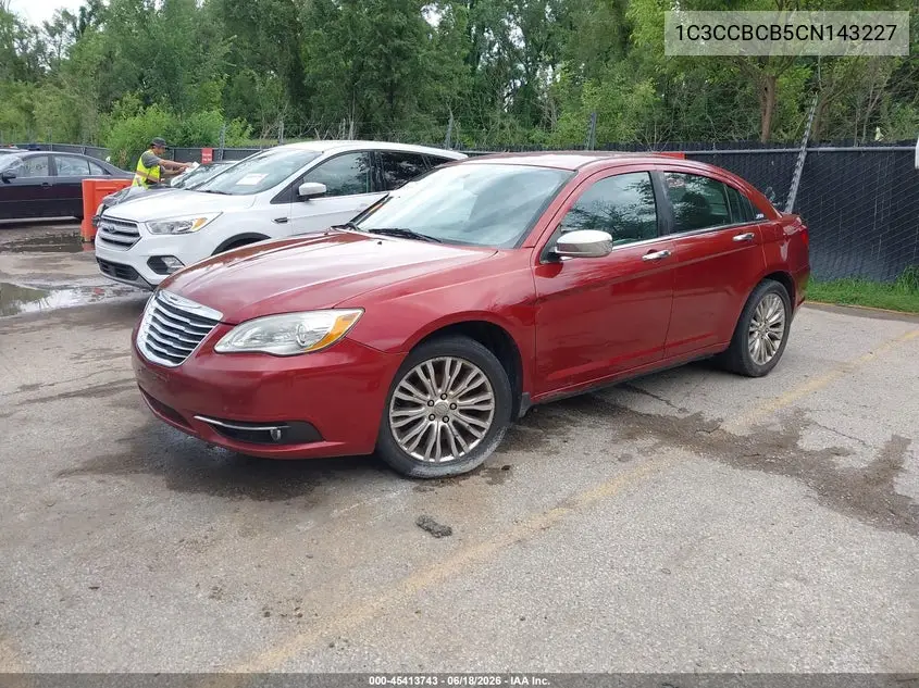2012 Chrysler 200 Limited VIN: 1C3CCBCB5CN143227 Lot: 45413743