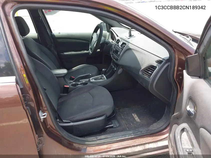 1C3CCBBB2CN189342 2012 Chrysler 200 Touring