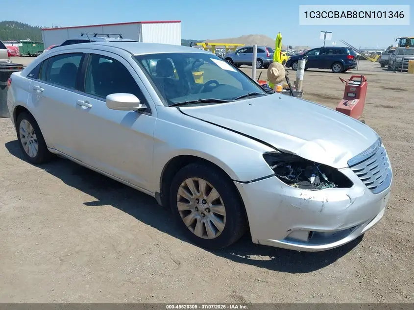 2012 Chrysler 200 Lx VIN: 1C3CCBAB8CN101346 Lot: 45520305