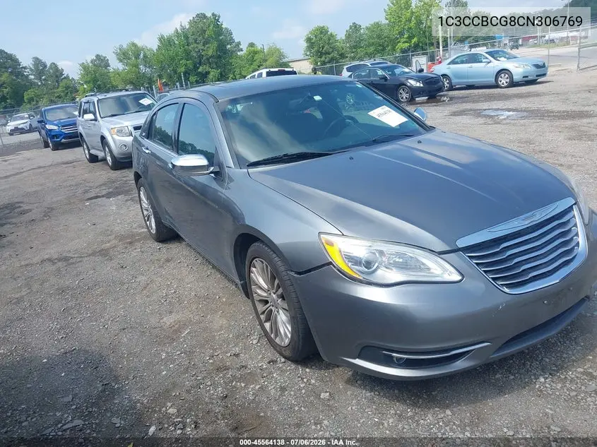 2012 Chrysler 200 Limited VIN: 1C3CCBCG8CN306769 Lot: 45564138