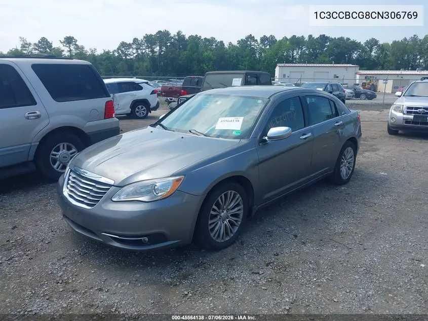2012 Chrysler 200 Limited VIN: 1C3CCBCG8CN306769 Lot: 45564138